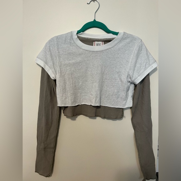 BDG Mason Layered Long Sleeve Top - Picture 4 of 7